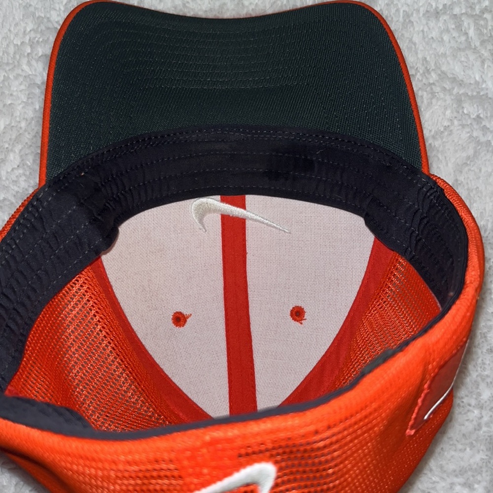 Nike Hats-Flexfit Size M/L Orange w/White - Picture 6 of 8